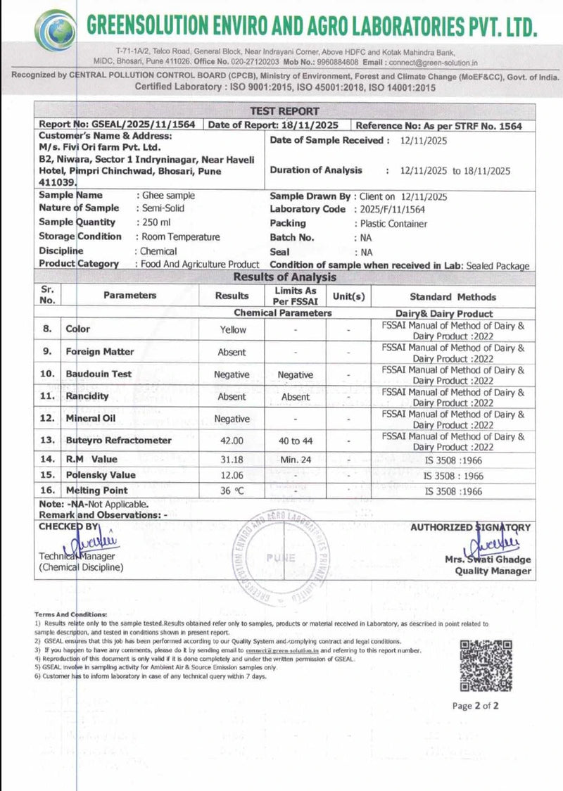 Lab Certificate