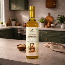 Fiviori Cold - Pressed Sesame Oil — Pure Organic Gingelly Oil, Rich in Sesamol & Sesamin - Fiviori Farms