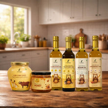 Fiviori Family Pack — A2 Gir Cow Ghee, Raw Honey & 4 Cold - Pressed Oils | Certified Organic Bundle - Fiviori Farms